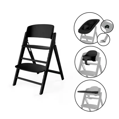 Treppenhochstühle, cybex, Schwarz – Besonderheit: erlaubt ergonomisches Sitzen in jeder Altersstufe