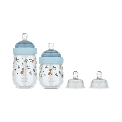 Babyfläschchen, MEPAL, Blau – Besonderheit: enthält 2 Babyflaschen mit jeweils 165 ml und 240 ml sowie 2 Sauger