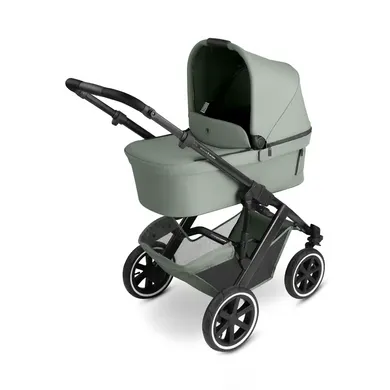 Kombi-Kinderwagen, ABC DESIGN, Grün – Besonderheit: mit HappyBelt® 5-Punkt-Gurtsystem