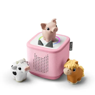 Tonieboxen, tonies, Pink – Besonderheit: inklusive Toniebox 2 und My First Tonies – Bauernhof Set