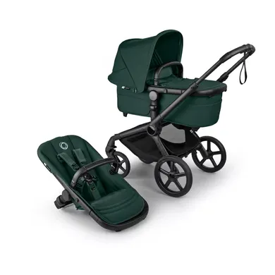 Kombi-Kinderwagen, bugaboo, Grün – Besonderheit: Upgrade: mit PureBreeze™-Matratze, neue Liegewanne mit integrierter Tasche und Materialien aus recycelten Stoffen