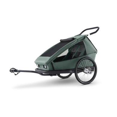 Fahrradanhänger, Croozer, Grün – Besonderheit: 3-in-1 Fahrradanhänger zur Nutzung im Buggy-, Fahrrad- und Jogger-Modus