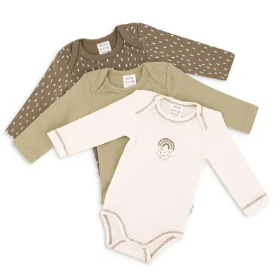Langarmbodys, LITTLE ONE, Grün – Besonderheit: 100% Baumwolle