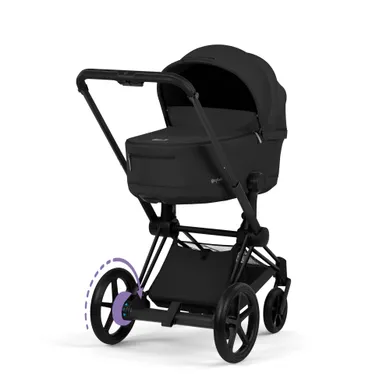 Kombi-Kinderwagen, cybex PLATINUM, Schwarz – Besonderheit: mit Babywanne auf dem Rahmen faltbar