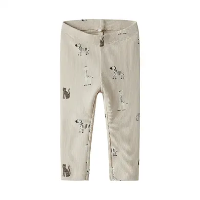 Leggings, name it, Beige – Besonderheit: elastisches Taillenbündchen