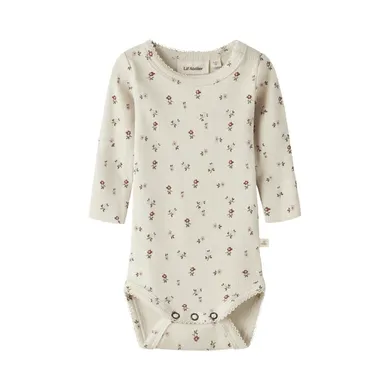 Langarmbodys, Lil' Atelier, Beige – Besonderheit: dehnbarer Stoff