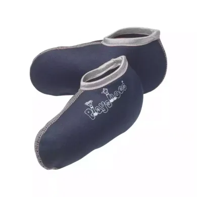 Babyschuhe, Playshoes, Blau – Besonderheit: warme Fleece-Stiefelsocke
