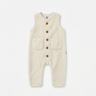 Overalls, LITTLE ONE, Beige – Besonderheit: durchgehende Knopfleiste