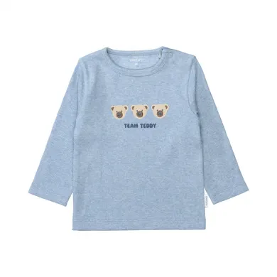 Langarmshirts, STACCATO, Blau – Besonderheit: aus 95% Baumwolle
