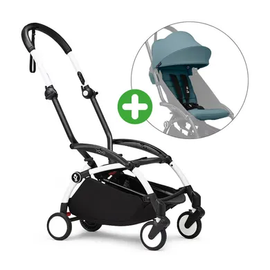Buggys, STOKKE, Blau – Besonderheit: Set bestehend aus YOYO³ Gestell und YOYO³ 6+ Textil-Set