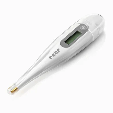 Fieberthermometer, reer, Weiß – Besonderheit: flexible goldene Messspitze