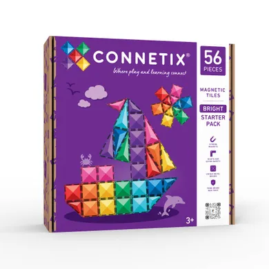 Bausteine, Connetix, Lila – Besonderheit: magnetische Bausteine, darunter Dreiecke und Quadrate