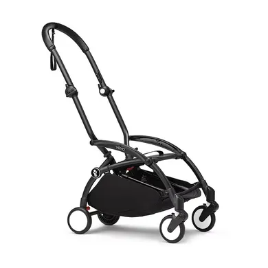 Kombi-Kinderwagen, STOKKE, Schwarz – Besonderheit: einfach zusammenzuklappen, extrem stabil und sehr leicht