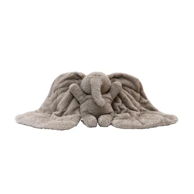 Kuscheltiere, MEMBANTU, Grau – Besonderheit: aus 100% Bio-Baumwolle und Polyester