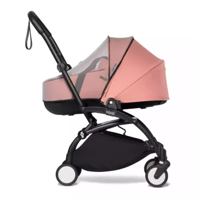 Sonnen- & Insektenschutz Kinderwagen, STOKKE, Schwarz – Besonderheit: hält lästige Insekten fern