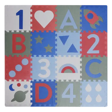 Puzzlematten, KINDSGUT, Mehrfarbig – Besonderheit: 16 Teile (jeweils ca. 30 x 30 x 1,2 cm)