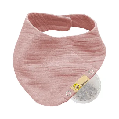 Dreieckstücher & Halstücher, Löwenkind, Pink – Besonderheit: enthält eine integrierte Padtasche für die Löwenkind-Kräuterpads
