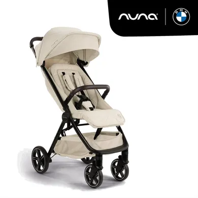 nuna, Beige – Besonderheit: sanfter, neutraler Beigeton mit unverwechselbarem BMW Crystal Muster und dunkelbraunen Leatherette-Akzenten