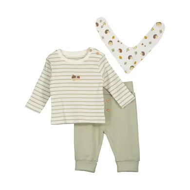 Langarmshirts, blue seven, Grün – Besonderheit: Set bestehend aus Langarmshirt, Hose und Tuch