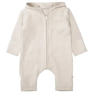 Fleece Overalls, STACCATO, Beige – Besonderheit: aus 100% Baumwolle