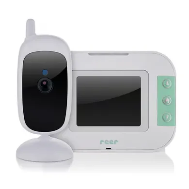 Video Babyphone, reer, Weiß – Besonderheit: neigbare Kamera mit Weitwinkellinse