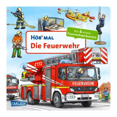 Kinderbücher, CARLSEN, Rot – Besonderheit: 6 Feuerwehrgeräusche