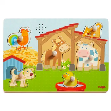Holzpuzzle, HABA, Mehrfarbig – Besonderheit: 6 leicht zu greifende Puzzle-Teile