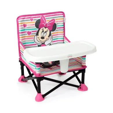 Reisehochstühle, BrightStarts, Pink – Besonderheit: 3 Verwendungsmodi: Bodensitz, Füttersitz mit abnehmbarem Tablett, Kleinkind-Booster