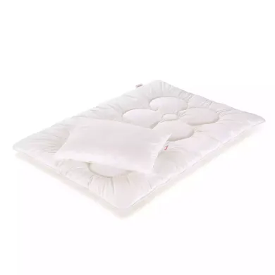Bettdecken & Kissen, Paradies, Weiß – Besonderheit: Paradies Bettenset für Kinder medium warm (Decke 100 x 135 cm, Kissen 40 x 60)