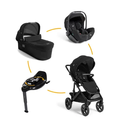Joie signature, Schwarz – Besonderheit: Set bestehend aus Kombi-Kinderwagen, Babyschale und passender Base