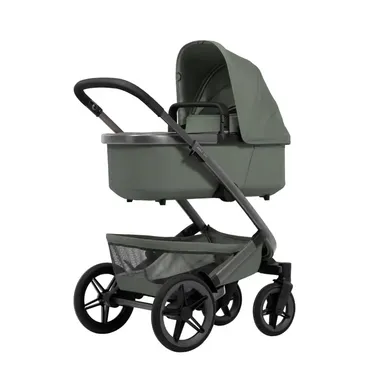 Kombi-Kinderwagen, JOOLZ, Grün – Besonderheit: geeignet für jedes Gelände dank 2 stufiger Federung & großer Reifen