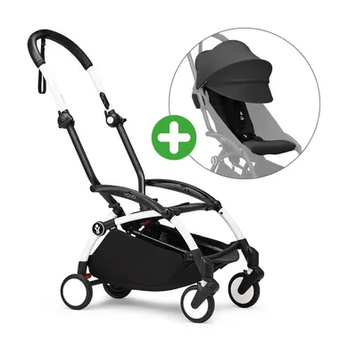 Buggys, STOKKE, Schwarz – Besonderheit: Set bestehend aus YOYO³ Gestell und YOYO³ 6+ Textil-Set