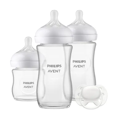 PHILIPS AVENT, Transparent – Besonderheit: inkl. drei Flaschen und einem Schnuller
