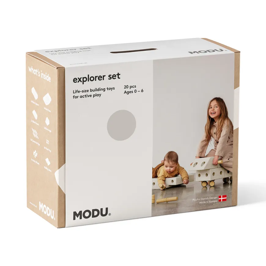 Schaumstoff Bausteine, MODU, Beige – Produktansicht