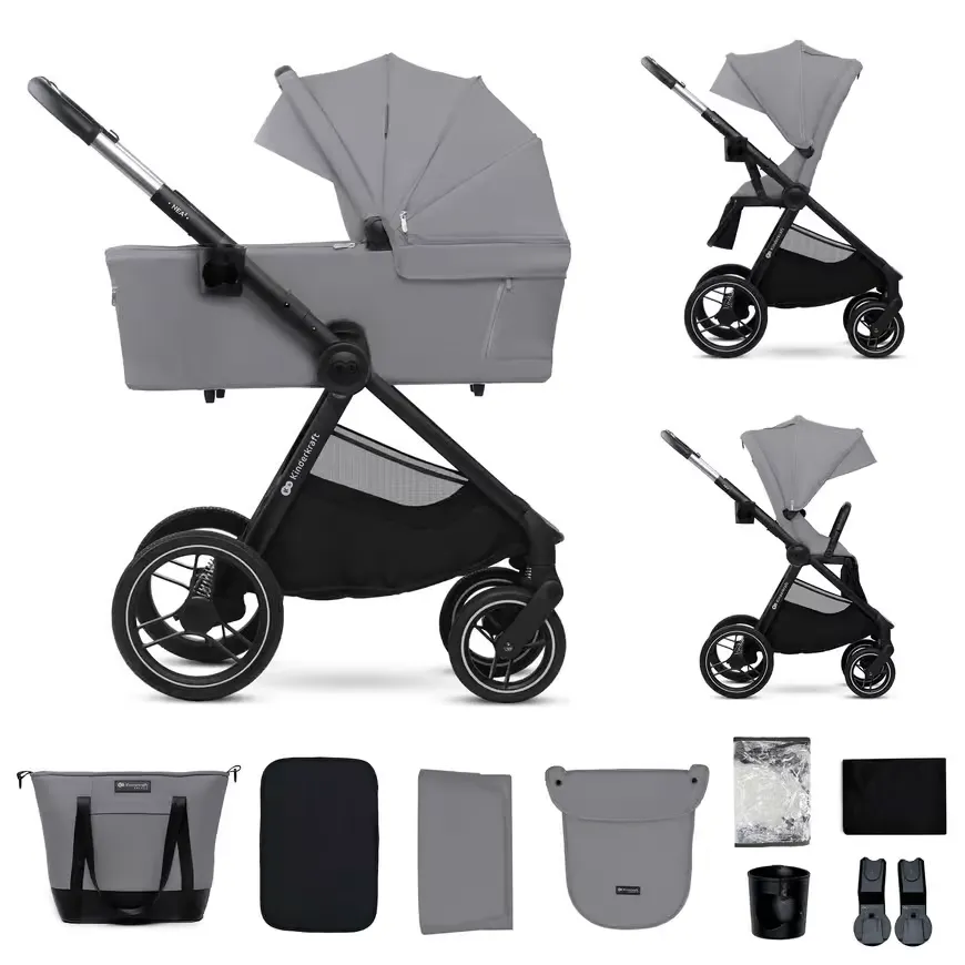 Kombi-Kinderwagen, Kinderkraft, Grau – Produktansicht
