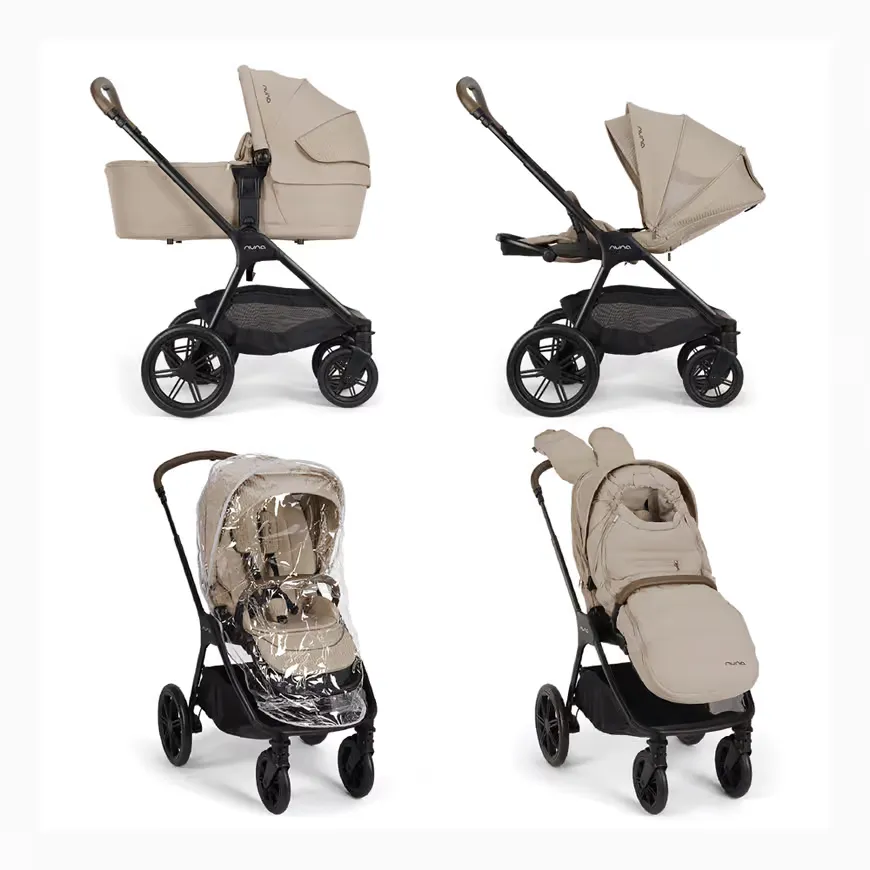 Kombi-Kinderwagen, nuna, Beige – Produktansicht
