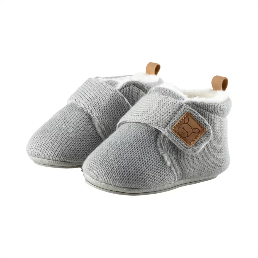 Krabbelschuhe, Sterntaler, Grau – Produktansicht