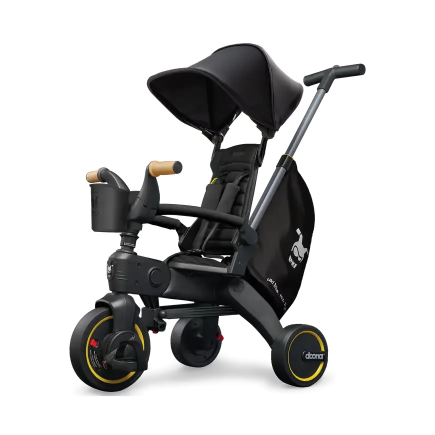 Dreiräder, doona, Schwarz – Produktansicht