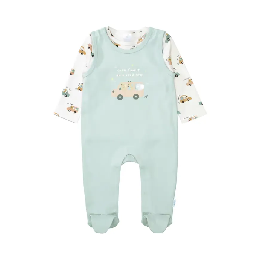 Strampler, LITTLE ONE, Grün – Produktansicht