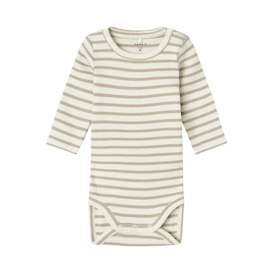 Langarmbodys, name it, Beige – Produktansicht