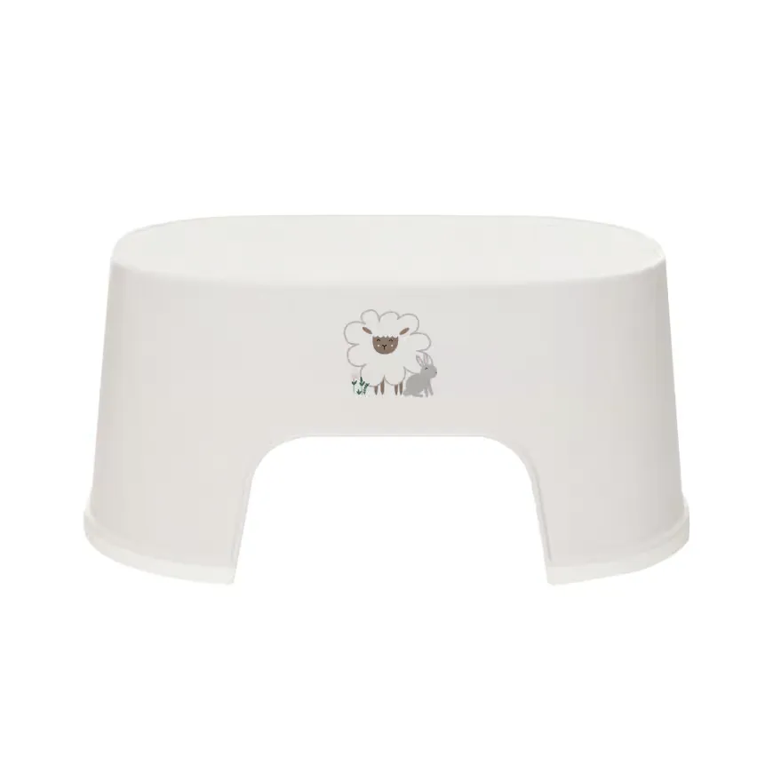 Tritthocker, LUMA, Beige – Produktansicht