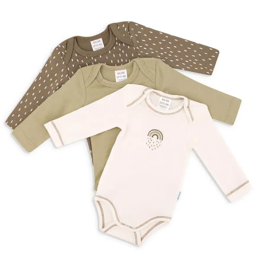 Langarmbodys, LITTLE ONE, Grün – Produktansicht