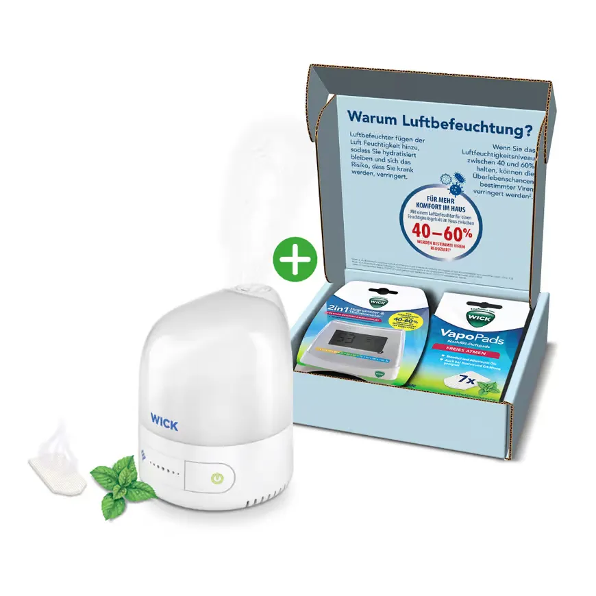 Luftbefeuchter, WICK, Weiß – Produktansicht