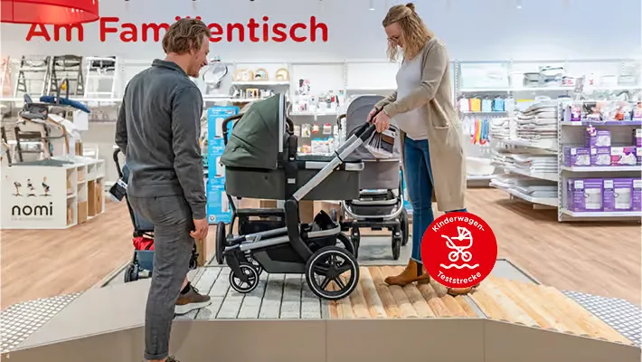 Kinderwagenteststrecke