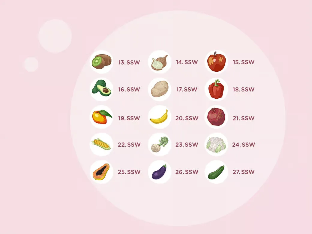 Hintergrund ein rosa mit einem kreis von verschiedenen obst und.