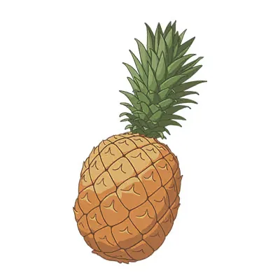 Kiefernfrucht eine auf weißem hintergrund.