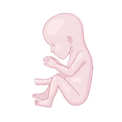 Baby ein, das auf dem boden sitzt und betet.