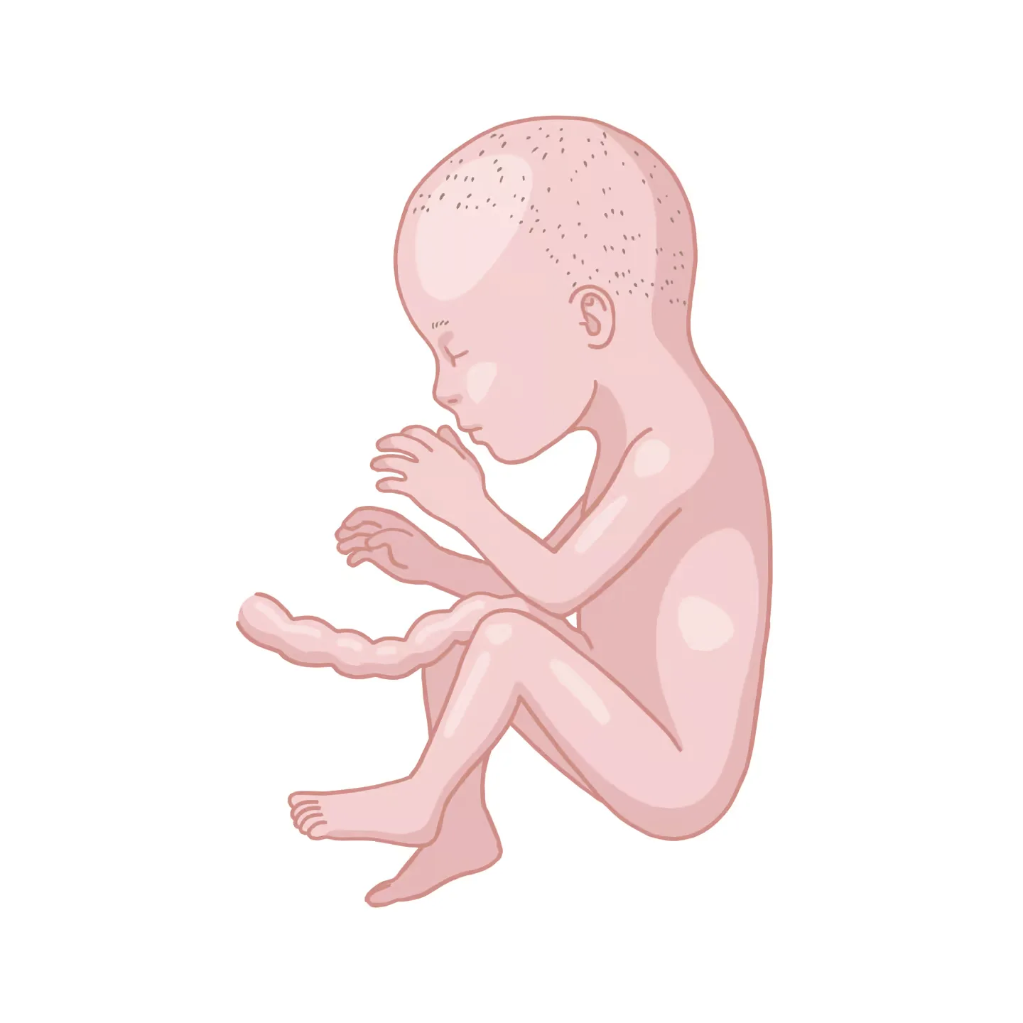 Baby ein, das auf dem boden sitzt und betet.