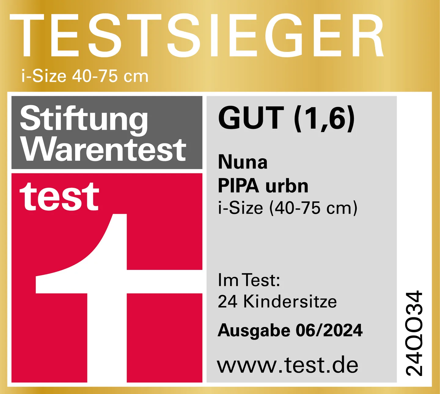 Zeichen ein goldenes und weißes mit der zahl 1 darauf.