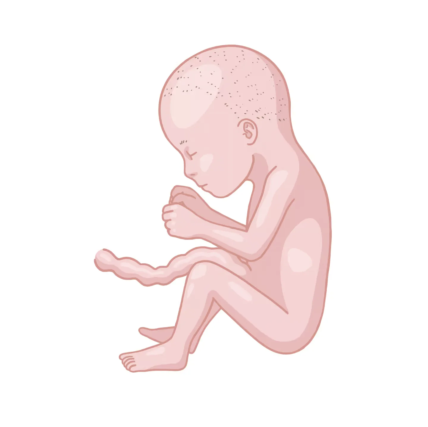 Baby ein, das auf dem boden sitzt und betet.